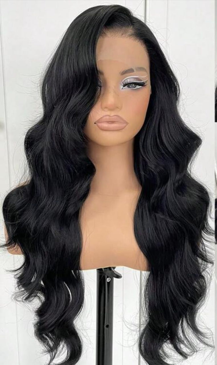 Miss Dior 24-Inch Human Blend Wig | Soft Waves | Effortless Glam