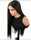 Miss Noir 24-Inch Human Blend Wig | Deep Black | Soft Voluminous Waves